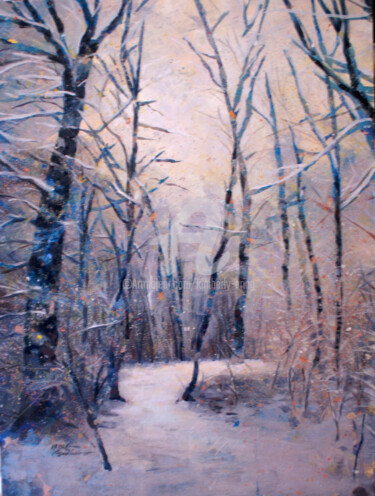 Painting titled "Illumination-Winter…" by Kimberly Aring, Original Artwork, Acrylic