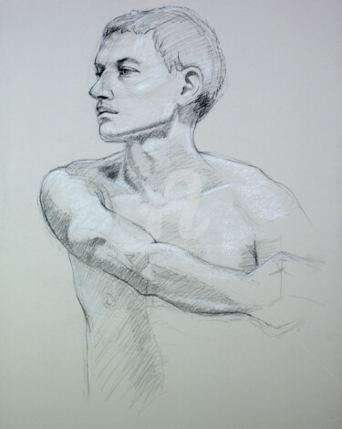 Drawing titled "BW-701" by Kimberly Aring, Original Artwork, Charcoal