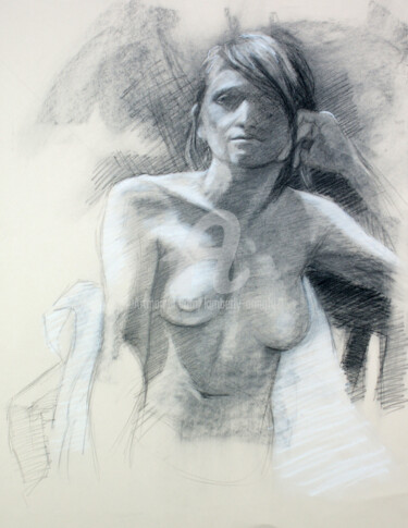Drawing titled "BW-707" by Kimberly Aring, Original Artwork, Charcoal