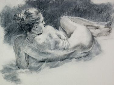Drawing titled "BW-715" by Kimberly Aring, Original Artwork, Charcoal