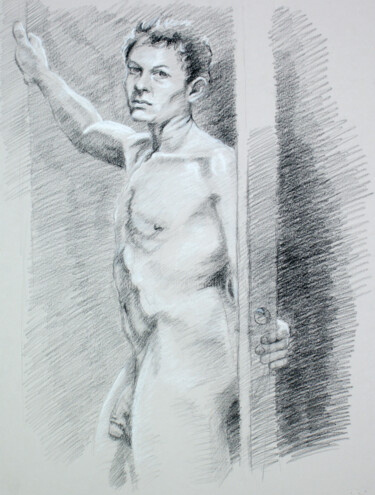 Drawing titled "BW-723" by Kimberly Aring, Original Artwork, Charcoal