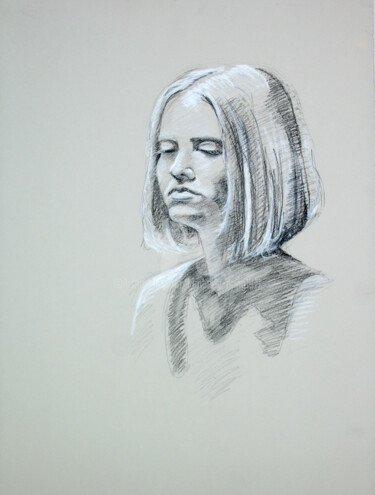 Drawing titled "BW-724" by Kimberly Aring, Original Artwork, Charcoal
