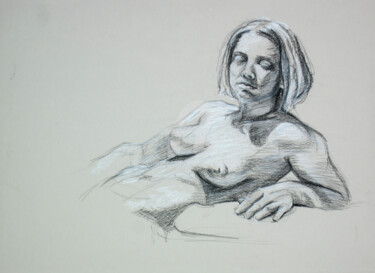 Drawing titled "BW-731" by Kimberly Aring, Original Artwork, Charcoal
