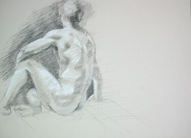 Drawing titled "BW-733" by Kimberly Aring, Original Artwork, Charcoal