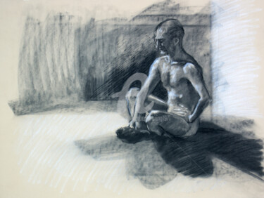 Drawing titled "BW-745" by Kimberly Aring, Original Artwork, Chalk