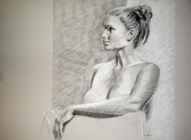 Drawing titled "BW-776" by Kimberly Aring, Original Artwork, Charcoal