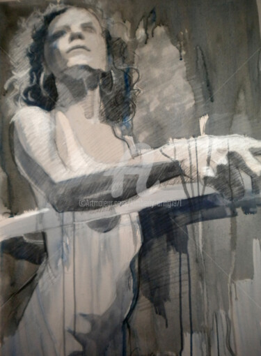 Painting titled "BW-783" by Kimberly Aring, Original Artwork, Acrylic