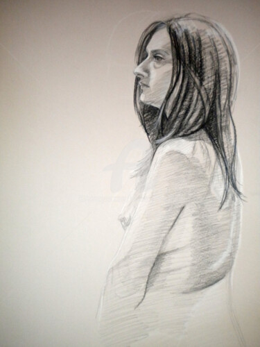 Drawing titled "BW-792" by Kimberly Aring, Original Artwork, Charcoal