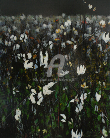 Pittura intitolato "Chaos in Cotton" da Kimberly Aring, Opera d'arte originale, Acrilico