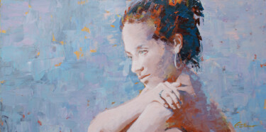 Peinture intitulée "Andrea" par Kimberly Aring, Œuvre d'art originale, Huile