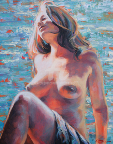 Painting titled "In The Moment" by Kimberly Aring, Original Artwork, Oil