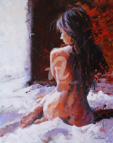 Painting titled "Kissed by Light" by Kimberly Aring, Original Artwork, Oil
