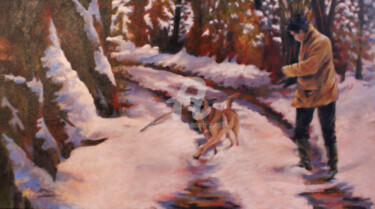 Painting titled "Minus Five" by Kimberly Aring, Original Artwork, Oil
