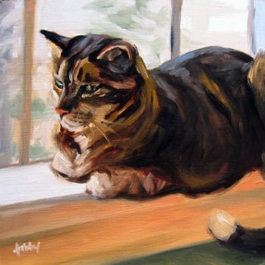Painting titled "Contentment" by Kim Kibby, Original Artwork