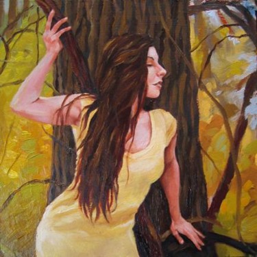 Painting titled "Nymph" by Kim Kibby, Original Artwork