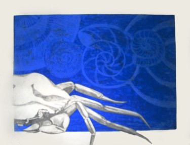 Painting titled "Crab" by Kim Mc Elhinney, Original Artwork