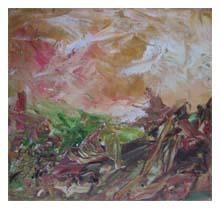 Malerei mit dem Titel "Donegal 3" von Kim Mc Elhinney, Original-Kunstwerk, Öl