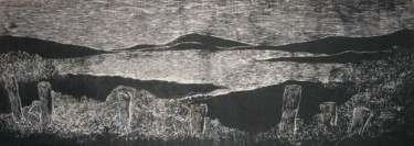 Painting titled "Mulroy Bay" by Kim Mc Elhinney, Original Artwork, Oil