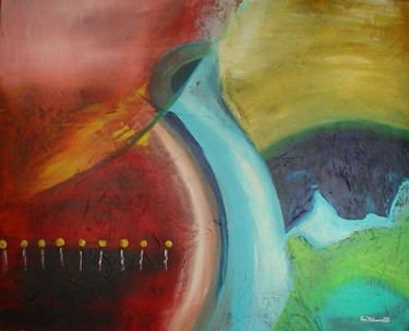 Pintura intitulada "Tromba d'água" por Kim Molinero, Obras de arte originais, Óleo