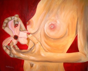Pintura intitulada "Mãos que Falam VII…" por Kim Molinero, Obras de arte originais, Óleo