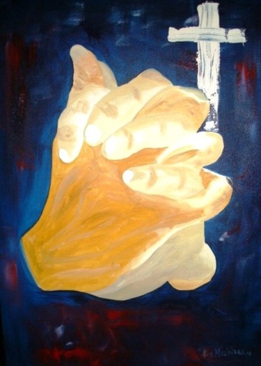 Pintura intitulada "Mãos que Falam XIII…" por Kim Molinero, Obras de arte originais, Óleo