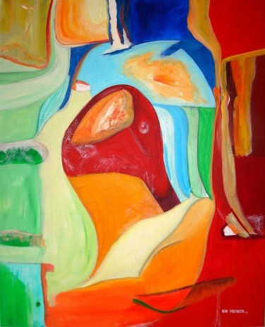 Pintura intitulada "Girino" por Kim Molinero, Obras de arte originais, Óleo
