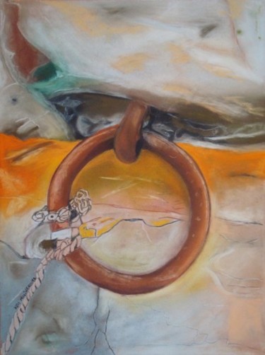 Pintura intitulada "AMARRAS" por Kim Molinero, Obras de arte originais, Óleo