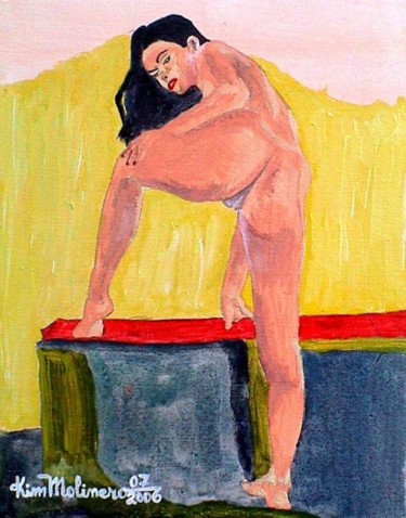 Pintura intitulada "Elegante" por Kim Molinero, Obras de arte originais, Óleo