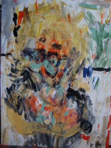 Painting titled "Grand-Mère" by Kim Nawara, Original Artwork