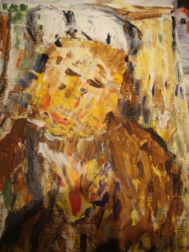 Painting titled "Homme au Bonnet Bla…" by Kim Nawara, Original Artwork