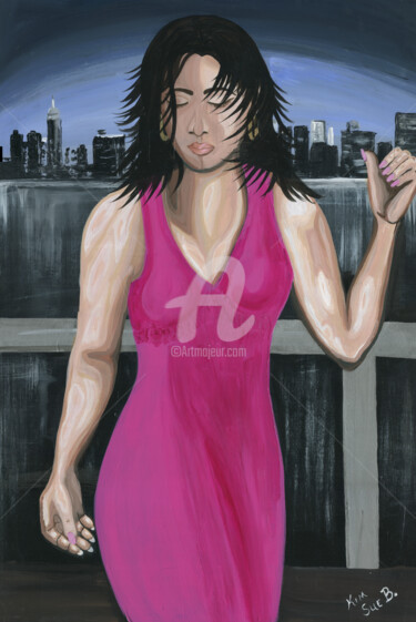 Painting titled "The Dress of Regret" by Kim Sue B., Original Artwork, Acrylic