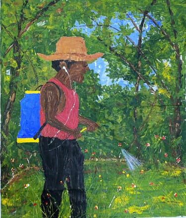 Malerei mit dem Titel "Herbicide and pesti…" von King Jacob, Original-Kunstwerk, Acryl