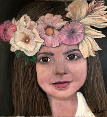 Painting titled "Lilly" by Kinga Sokol, Original Artwork, Oil