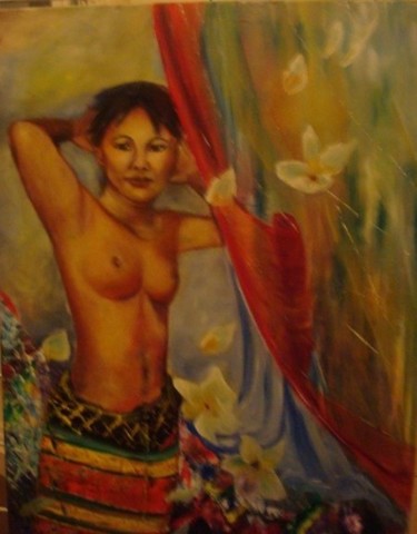 Peinture intitulée "Kéo" par Kinhda Nguyen, Œuvre d'art originale