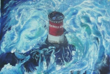 Peinture intitulée "le phare" par Kinhda Nguyen, Œuvre d'art originale