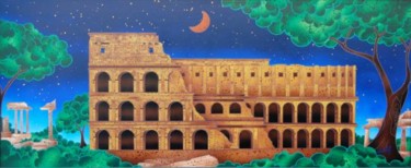 Painting titled "Colosseo" by Kino Mistral, Original Artwork