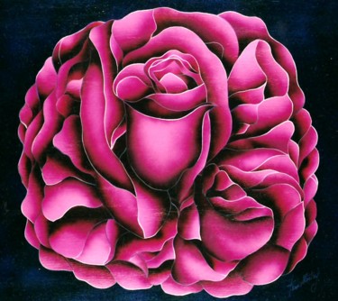 Painting titled "Rosa Pink" by Kino Mistral, Original Artwork