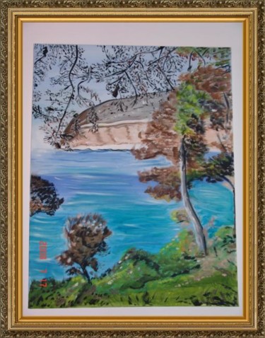 Painting titled "SEA FRONT" by Christine Pons, Original Artwork