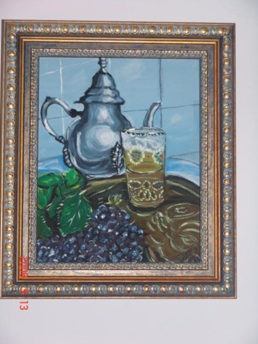 Pittura intitolato "tea time" da Christine Pons, Opera d'arte originale