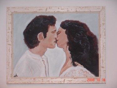 Pintura intitulada "wedding kiss" por Christine Pons, Obras de arte originais