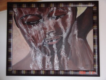 Peinture intitulée "L EAU SOURCE DE VIE…" par Christine Pons, Œuvre d'art originale, Huile