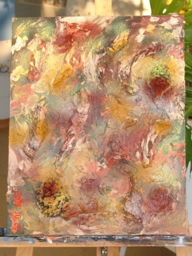 Painting titled "automne" by Christine Pons, Original Artwork, Acrylic