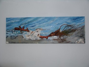 Peinture intitulée "naufrage" par Christine Pons, Œuvre d'art originale, Acrylique