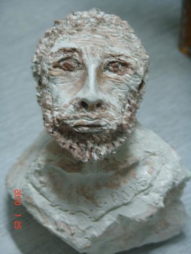 Sculpture titled "philosophe" by Christine Pons, Original Artwork