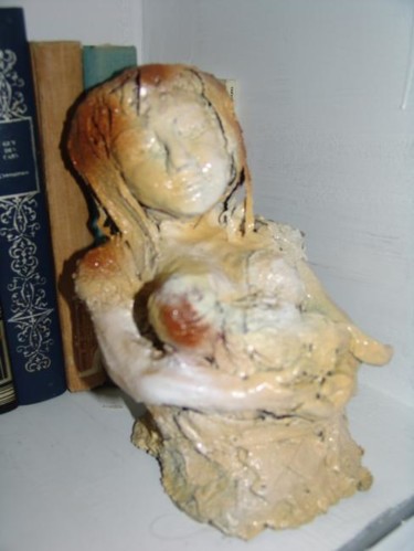 Sculpture intitulée "poesie maternelle" par Christine Pons, Œuvre d'art originale