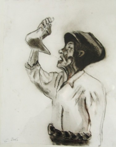 Drawing titled "Jose Cabrera" by Christine Pons, Original Artwork, Pencil