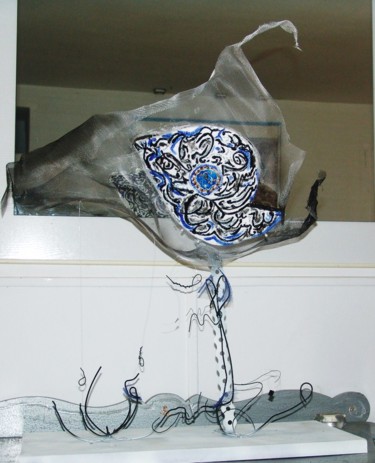 Sculpture intitulée "reves calligraphiqu…" par Christine Pons, Œuvre d'art originale, Autre