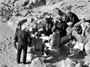 Photographie intitulée "joueurs de cartes s…" par Christine Pons, Œuvre d'art originale