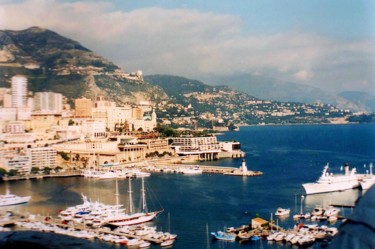 Fotografia intitolato "La Baie de Monaco" da Christine Pons, Opera d'arte originale