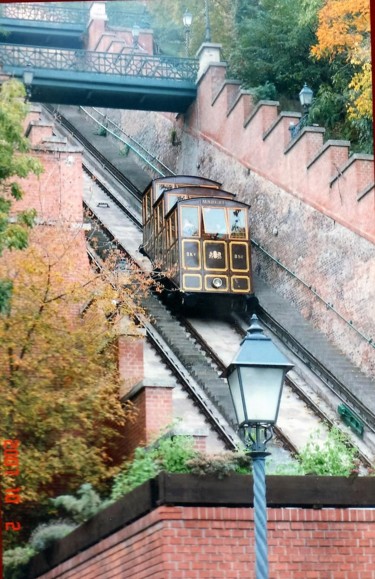 Photography titled "Funiculaire à Budap…" by Christine Pons, Original Artwork